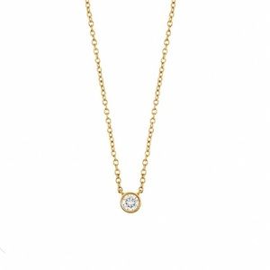 Bony Levy Solid 14k Gold Bezel Set Diamond Pendant